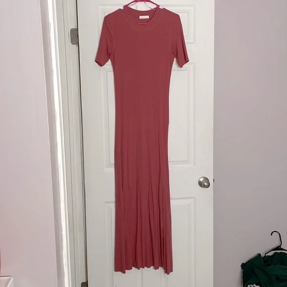dusty rose t shirt dress Vintage Pink - T-shirt Dress | Maternity